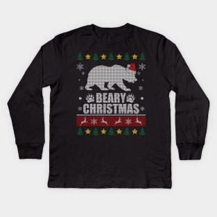 Beary Christmas Gay Bear Kids Long Sleeve T-Shirt